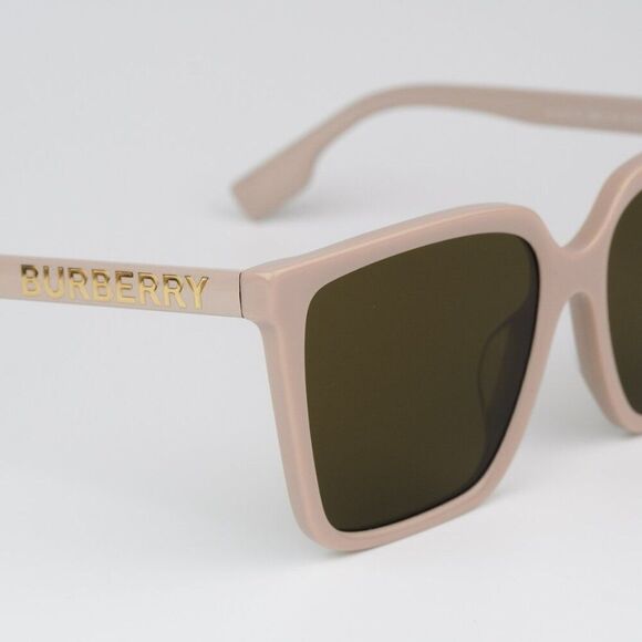 NEW Burberry BE4411D 380773 Beige Dark Brown Square Women Sunglasses BE 4411D - Picture 6 of 9
